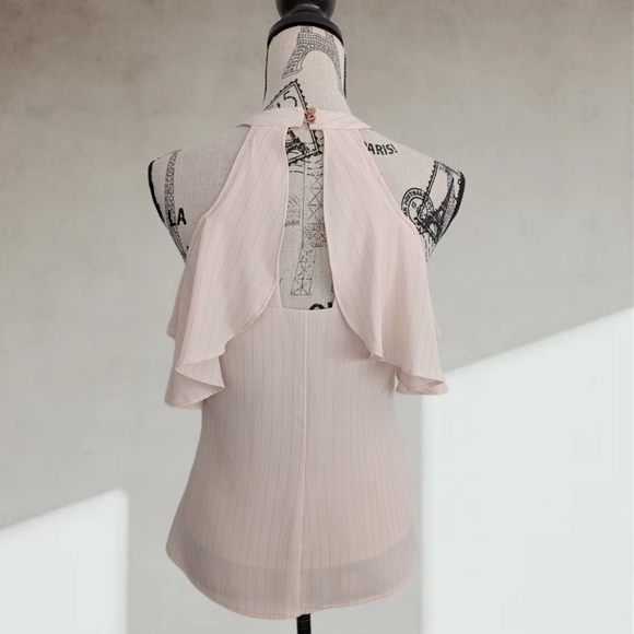 Candie's gold pinstripe tank top - Picture 5 of 9